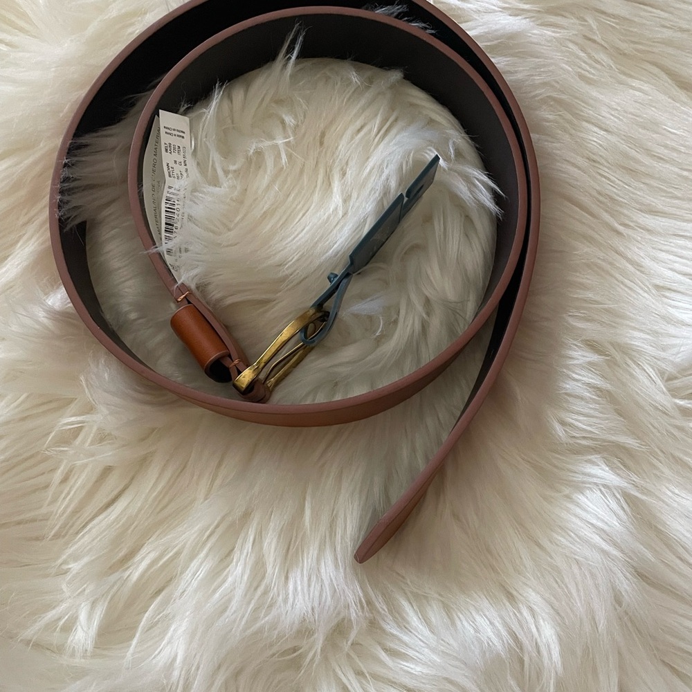 Universal Thread Tan Belt with Gold Buckle